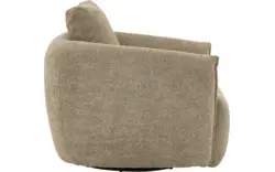 Goossens draaifauteuil fay bruin stof - 8261013-goossens-fay-fauteuil-stof-15