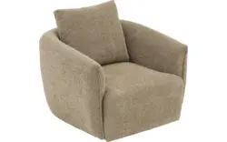 Goossens draaifauteuil fay bruin stof - 8261013-goossens-fay-fauteuil-stof-15