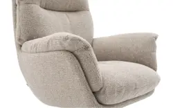Goossens draaifauteuil finn beige stof - 8261025-goossens-finn-fauteuil-stof-01