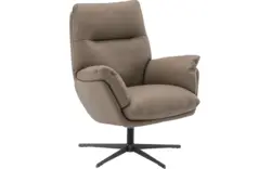 Goossens draaifauteuil finn bruin leer - 8261027-goossens-finn-fauteuil-leer-01