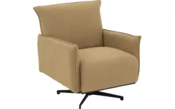 Goossens basic draaifauteuil lygo bruin stof - 8261072-goossens-basic-lygo-fauteuil-stof-15