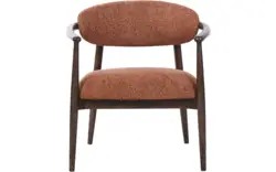 Goossens fauteuil diede bruin stof - 8261147-goossens-diede-fauteuil-stof-01